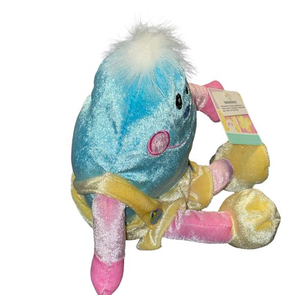 Vintage Dan Dee Plush Easter Egg Humpty Dumpty Nursery Baby Shower Gift Blue 9” - Picture 3 of 13